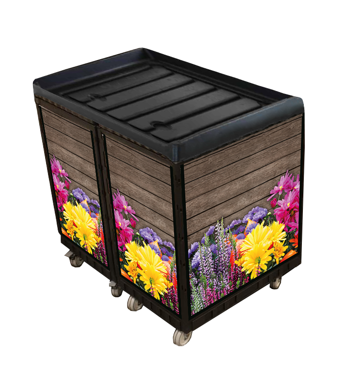 Blumenwanne schwarz 800 x 600 mm