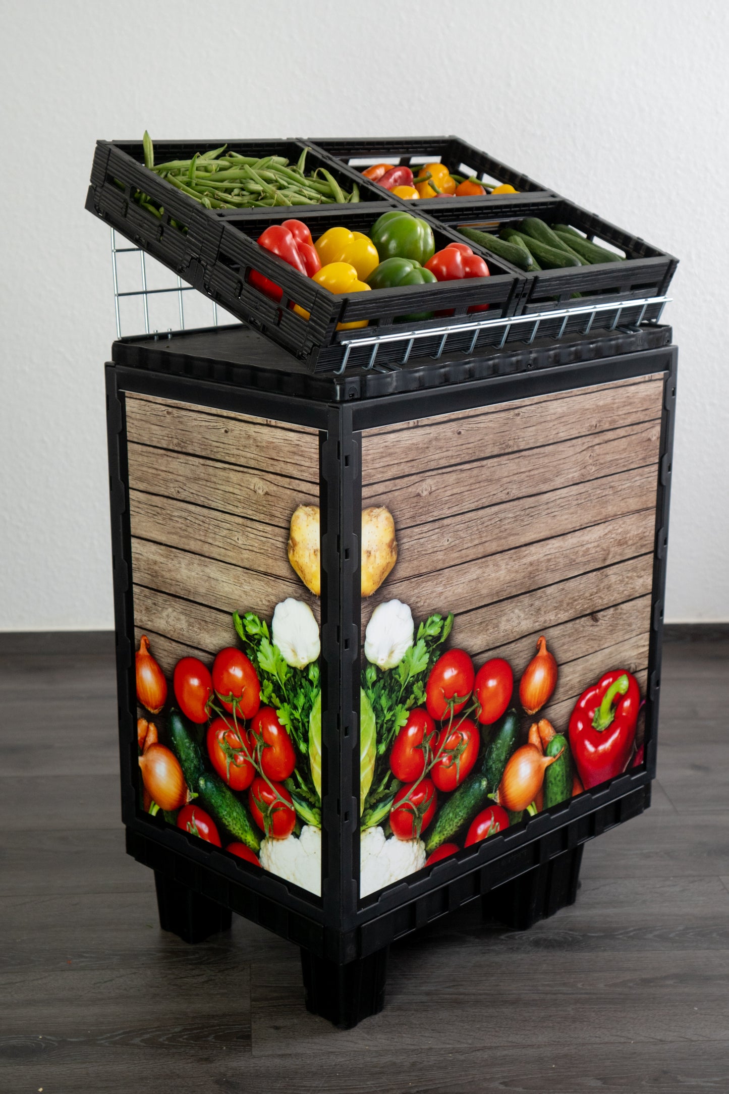 Promotion-Einschieber breit "Obst & Gemüse" 2er-Set / 56,0x53,5 cm
