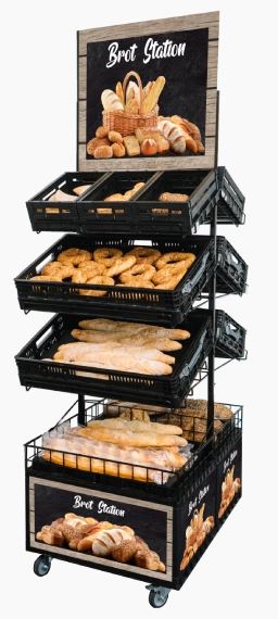Klappbox schwarz 60x40x16 cm