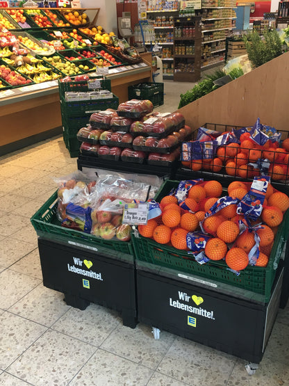 Smart-Display Druck EDEKA  schwarz 40 cm mit Kufen