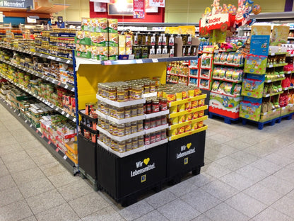 Smart-Display Druck EDEKA  schwarz 40 cm mit Kufen
