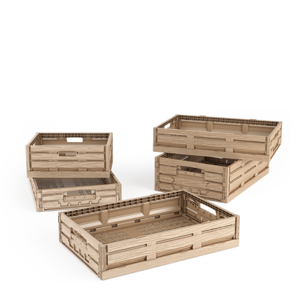 Klappbox holzoptik 60x40x11 cm