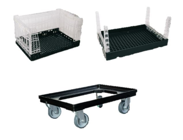 Rollwagen 61x41 cm schwarz