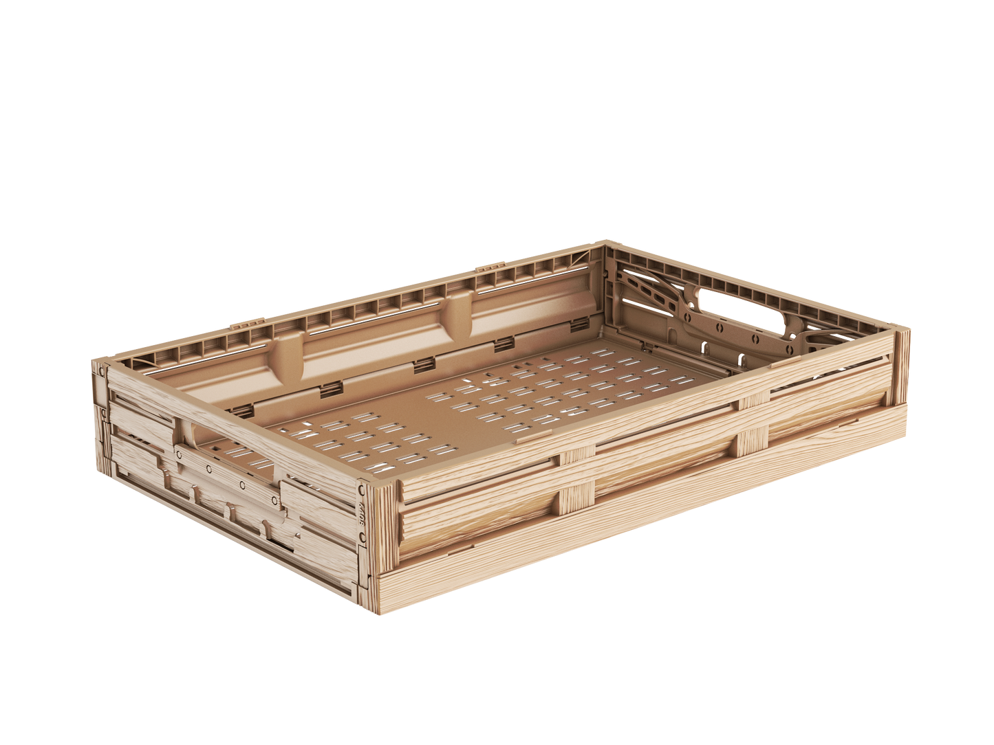 Klappbox holzoptik 60x40x11 cm