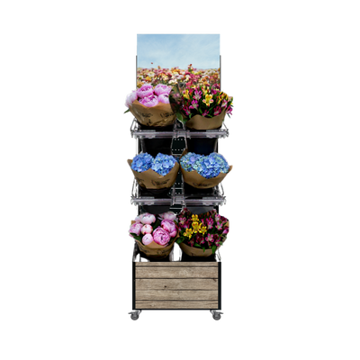 Mobiler Verkaufsständer Concept Schnittblumen (für Wand-Platzierungen)