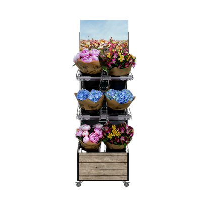 Mobiler Verkaufsständer Concept Schnittblumen (für Wand-Platzierungen)