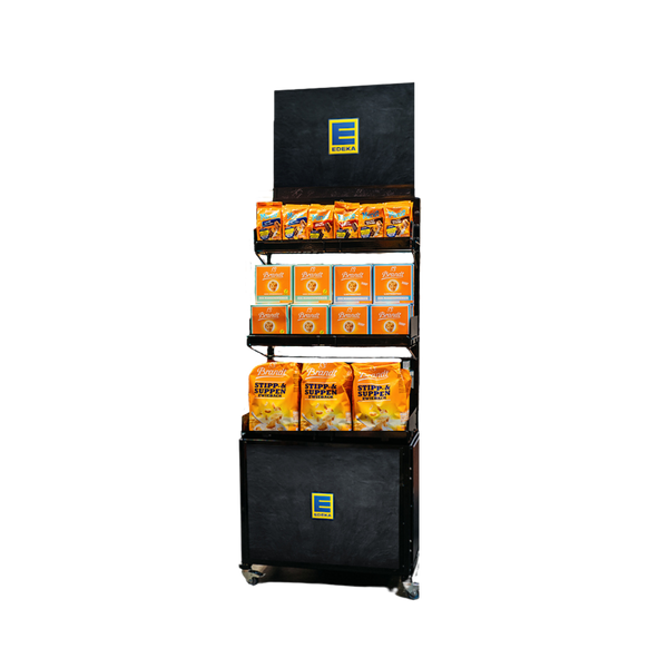 Mobiler Verkaufsständer Concept Trockensortiment Edeka
